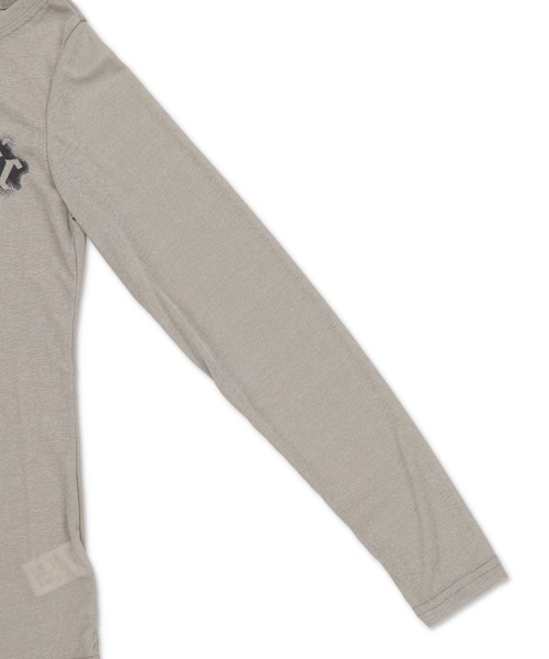 SPINNS(スピンズ)の「程よい透け感*スラブシアー長袖カットソー/OLD(Tシャツ/カットソー・レディース・グレー/オフホワイト/ブラック・ONESIZE)」の6枚目の写真