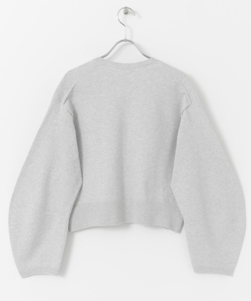 UNFIL（アンフィル）の「unfil　crew-neck cardigan（カーディガン/ボレロ・レディース・アイボリー/ライトグレー・1）」の6枚目の写真