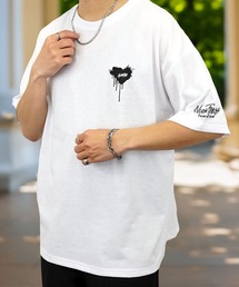 【GROOVY STORE】WIDE Crew Neck T-Shirt ワンポイントロゴ刺繍