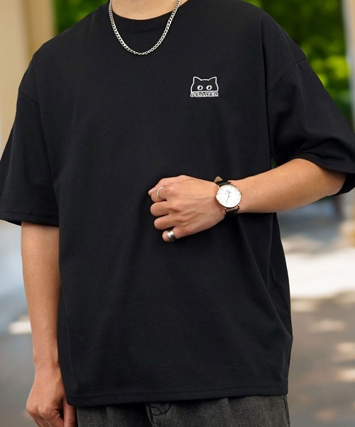 Burner（バーナー）の「【GROOVY STORE】WIDE Crew Neck T-Shirt ワンポイントロゴ刺繍（Tシャツ/カットソー・メンズ・スミクロ/ネイビー/ホワイト/サーモンピンク/ブラック/ブラック系その他2/グレイッシュベージュ/ホワイト系その他2/ダークグリーン/ブルー/イエロー/ミント/ホワイト系その他3/ホワイト系その他4/ダークグリーン系2/キナリ/グレイッシュブルー/ブラック系その他3/ブラック系/ホワイト系4/ブラック系その他4/ブラック系1/ブラック系3/ホワイト系/ホワイト系1/ホワイト系2/ブラック系5/ブラック系6/ブラック系7/ブラック系8/ブラック系9/ホワイト系3/ホワイト系5/ブラック系その他5/ブラック系2/ブラック系4・M/L/LL）」の19枚目の写真