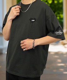 Burner（バーナー）の「【GROOVY STORE】WIDE Crew Neck T-Shirt ワンポイントロゴ刺繍（Tシャツ/カットソー）」