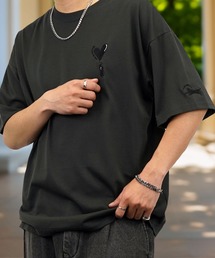 Burner（バーナー）の「【GROOVY STORE】WIDE Crew Neck T-Shirt ワンポイントロゴ刺繍（Tシャツ/カットソー）」