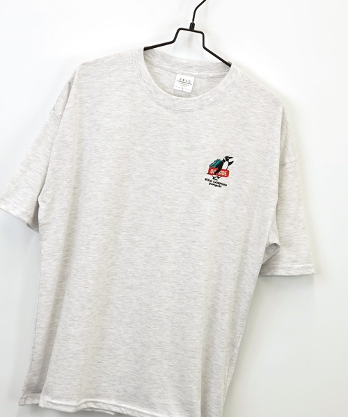 Burner(バーナー)の「【GROOVY STORE】アニマル 刺繍ワイドTシャツ 吸水速乾 UVカット(Tシャツ/カットソー・メンズ・スミクロ/ネイビー/ホワイト/サーモンピンク/ブラック/ブラック系その他2/グレイッシュベージュ/ホワイト系その他2/ダークグリーン/ブルー/イエロー/ミント/ホワイト系その他3/ホワイト系その他4/ダークグリーン系2/キナリ/グレイッシュブルー/ブラック系その他3・M/L/LL)」の20枚目の写真