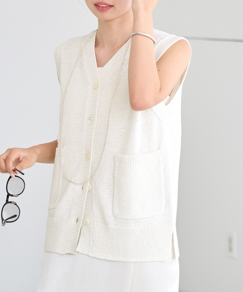 新品タグ付♡IENA テープヤーンベスト IENA（イエナ）の「テープヤーンベスト（ベスト）」 - WEAR