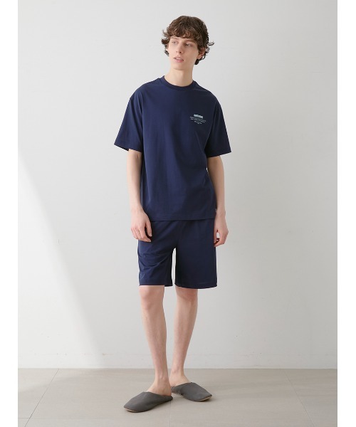 セール】【HOMME】【接触冷感】スーピマコットンロゴTシャツ