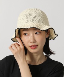 配色透かし編みハット / 286083