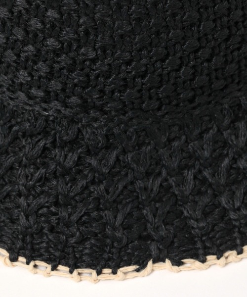 LAKOLE（ラコレ）の「配色透かし編みハット / 286083（ハット・レディース・ベージュ/オフホワイト/ブラック・FREE）」の11枚目の写真