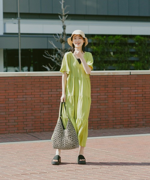 LAKOLE（ラコレ）の「配色透かし編みハット / 286083（ハット・レディース・ベージュ/オフホワイト/ブラック・FREE）」の21枚目の写真