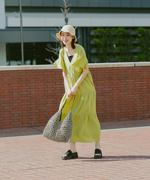 LAKOLE（ラコレ）の「配色透かし編みハット / 286083（ハット・レディース・ベージュ/オフホワイト/ブラック・FREE）」の20枚目の写真