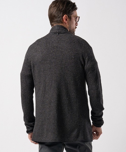 wjk（ダヴルジェイケイ）の「mcg3624-back pile light easy cardigan カーディガン（カーディガン/ボレロ・メンズ・ネイビー/ブラック・L/M/S/XL）」の5枚目の写真