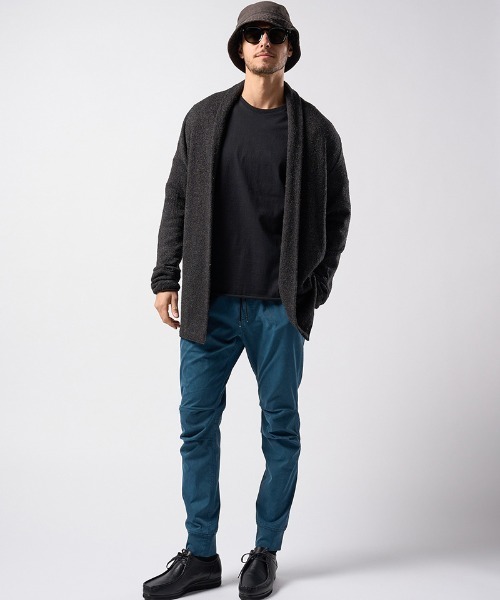 wjk（ダヴルジェイケイ）の「mcg3624-back pile light easy cardigan カーディガン（カーディガン/ボレロ・メンズ・ネイビー/ブラック・L/M/S/XL）」の3枚目の写真