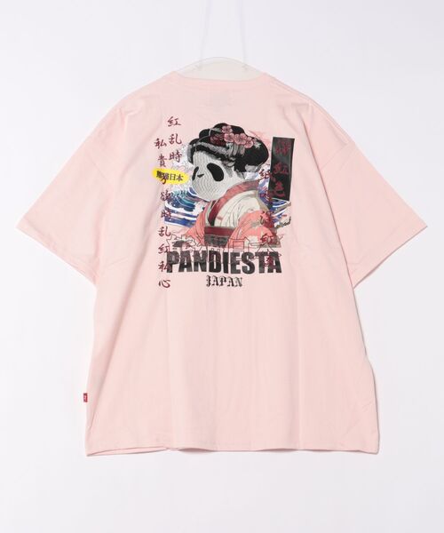 PANDIESTA（パンディエスタ）の「熊猫日本のGEISHA Tシャツ(M2)（Tシャツ/カットソー・メンズ・ピンク/ブラック/ホワイト・L/XXL/M/XL）」の4枚目の写真