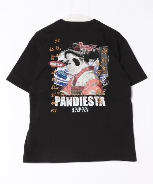 PANDIESTA（パンディエスタ）の「熊猫日本のGEISHA Tシャツ(M2)（Tシャツ/カットソー・メンズ・ピンク/ブラック/ホワイト・L/XXL/M/XL）」の9枚目の写真