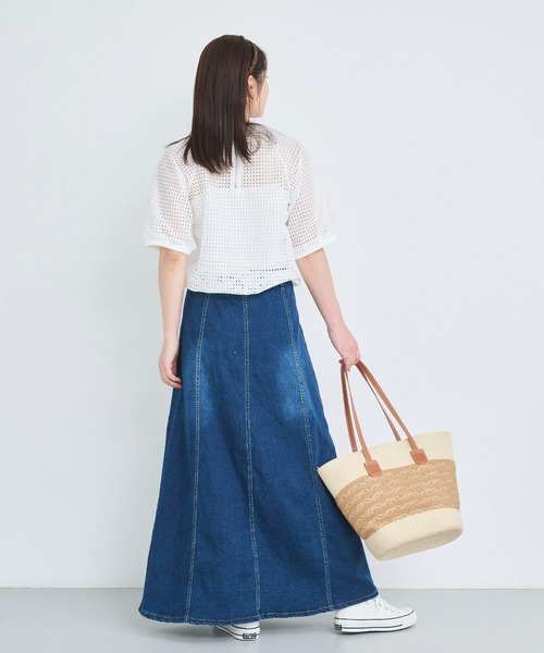 attiree(アティレー)の「【M/L/LLサイズ展開】デニムスカート(デニムスカート・レディース・ブルー・LL/LARGE/MEDIUM)」の12枚目の写真