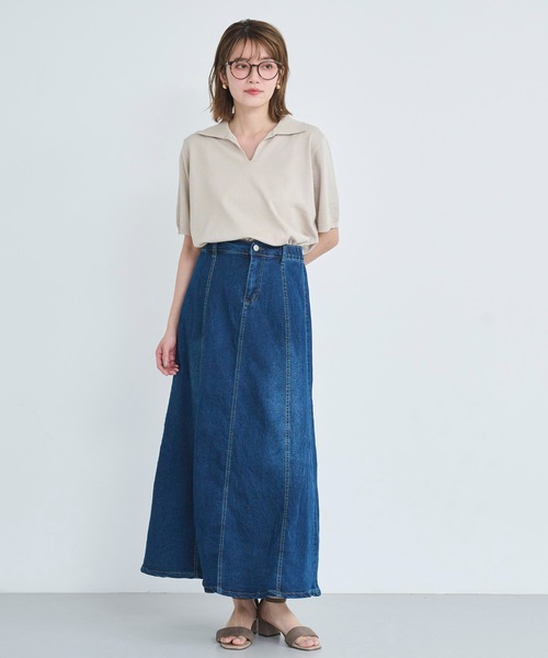 attiree(アティレー)の「【M/L/LLサイズ展開】デニムスカート(デニムスカート・レディース・ブルー・LL/LARGE/MEDIUM)」の6枚目の写真