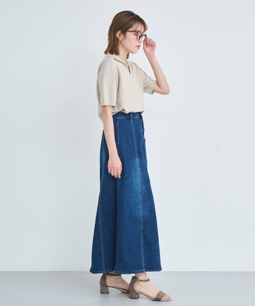 attiree(アティレー)の「【M/L/LLサイズ展開】デニムスカート(デニムスカート・レディース・ブルー・LL/LARGE/MEDIUM)」の8枚目の写真