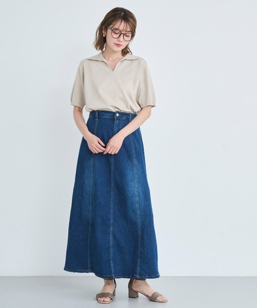 attiree(アティレー)の「【M/L/LLサイズ展開】デニムスカート(デニムスカート・レディース・ブルー・LL/LARGE/MEDIUM)」の7枚目の写真