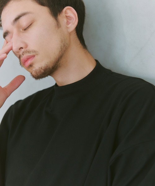 NewAnce(ニュアンス)の「【NewAnce】モックネックTee(Tシャツ/カットソー・メンズ・ブラック/ホワイト/ネイビー・L/M)」の11枚目の写真