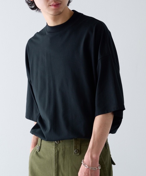NewAnce(ニュアンス)の「【NewAnce】モックネックTee(Tシャツ/カットソー・メンズ・ブラック/ホワイト/ネイビー・L/M)」の15枚目の写真