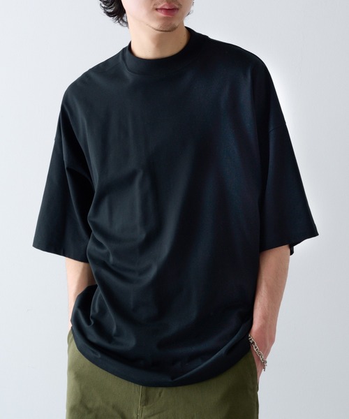 NewAnce(ニュアンス)の「【NewAnce】モックネックTee(Tシャツ/カットソー・メンズ・ブラック/ホワイト/ネイビー・L/M)」の13枚目の写真