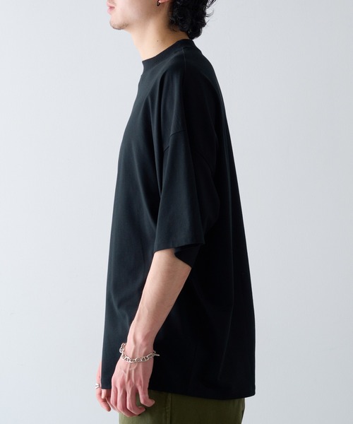NewAnce(ニュアンス)の「【NewAnce】モックネックTee(Tシャツ/カットソー・メンズ・ブラック/ホワイト/ネイビー・L/M)」の17枚目の写真