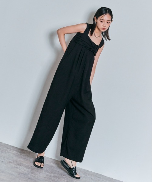 一度のみ着用W:Huku フーク/ フロント クロス オールインワン W:Huku（フーク）の「フロント クロス オールインワン（つなぎ