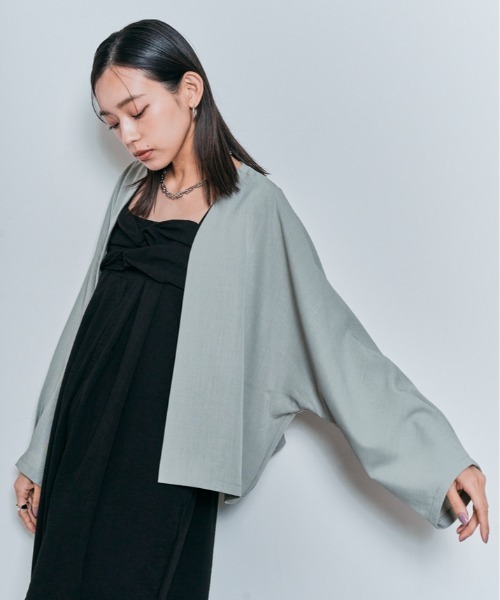 W:Huku(フーク)の「フロント クロス オールインワン(つなぎ/オールインワン・レディース・バーガンディー/ライトグレー系/ブラック・M/L)」の16枚目の写真