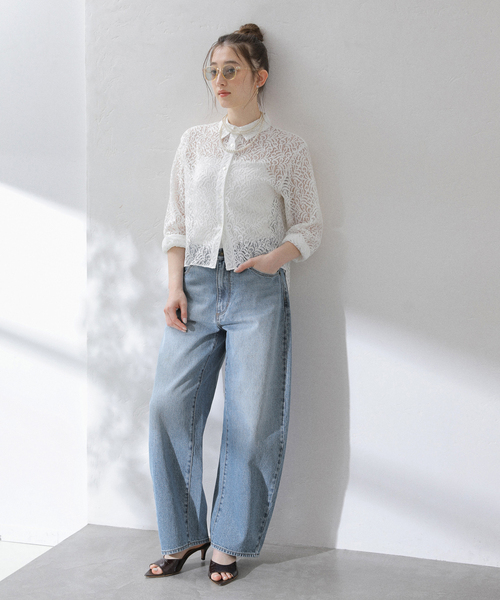 La TOTALITE（ラトータリテ）の「【洗える】ROLLA'S/ローラス GIGI BARREL DENIM（デニムパンツ・レディース・チャコールグレー/ブルー・25/26）」の3枚目の写真