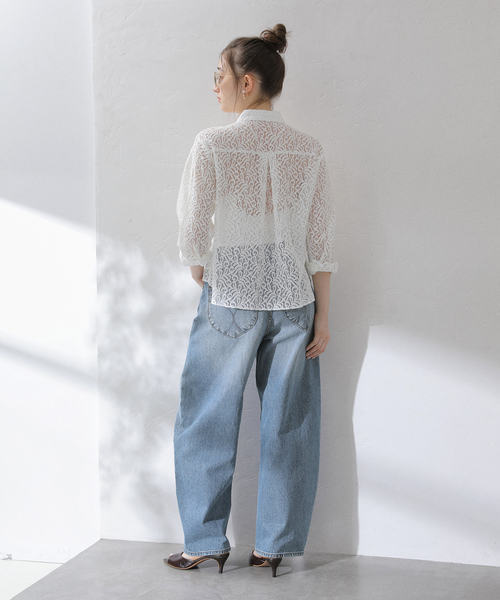 La TOTALITE（ラトータリテ）の「【洗える】ROLLA'S/ローラス GIGI BARREL DENIM（デニムパンツ・レディース・チャコールグレー/ブルー・25/26）」の4枚目の写真