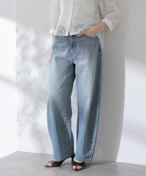 La TOTALITE（ラトータリテ）の「【洗える】ROLLA'S/ローラス GIGI BARREL DENIM（デニムパンツ・レディース・チャコールグレー/ブルー・25/26）」の5枚目の写真