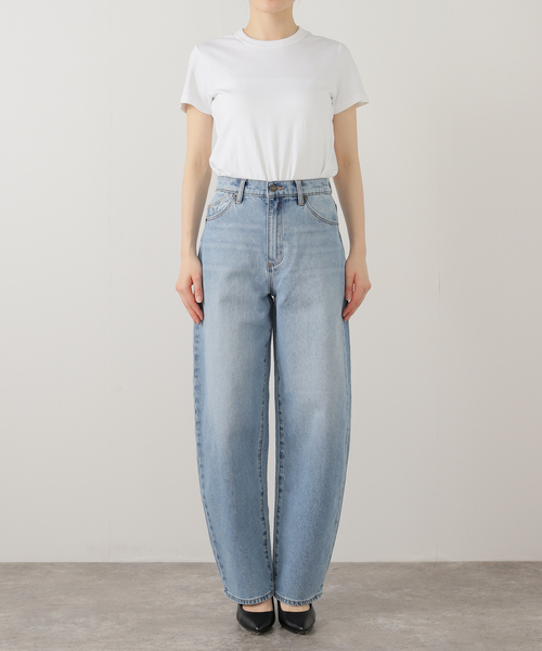 La TOTALITE（ラトータリテ）の「【洗える】ROLLA'S/ローラス GIGI BARREL DENIM（デニムパンツ・レディース・チャコールグレー/ブルー・25/26）」の6枚目の写真