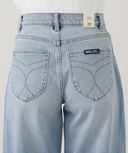 La TOTALITE（ラトータリテ）の「【洗える】ROLLA'S/ローラス GIGI BARREL DENIM（デニムパンツ・レディース・チャコールグレー/ブルー・25/26）」の11枚目の写真