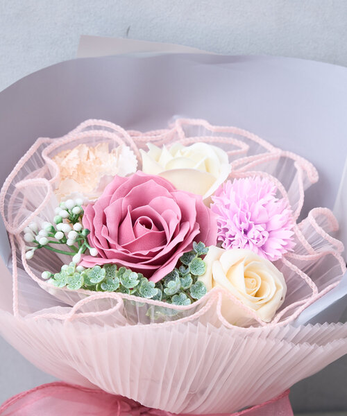 造花 花びら ピンクとクリーム色 36袋セット