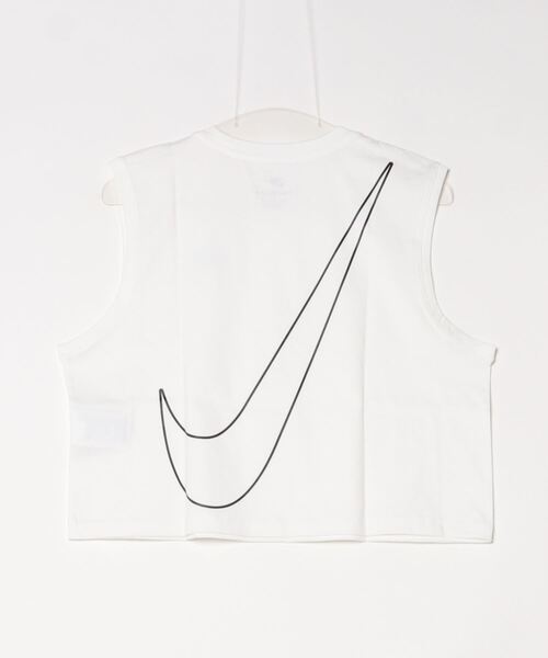NIKE（ナイキ）の「ナイキ NIKE ナイキ  NSW クラブ CRP SL TEE HBR（Tシャツ/カットソー・レディース・ホワイト/ブラック・L/M）」の3枚目の写真