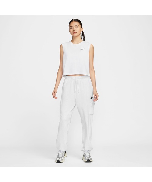 NIKE（ナイキ）の「ナイキ NIKE ナイキ  NSW クラブ CRP SL TEE HBR（Tシャツ/カットソー・レディース・ホワイト/ブラック・L/M）」の7枚目の写真