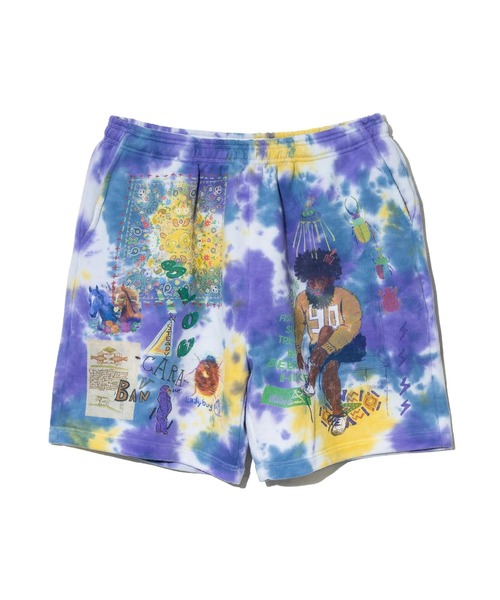 UNIQUEインレイ 落書きMIX ショートパンツ TIE DYE（その他