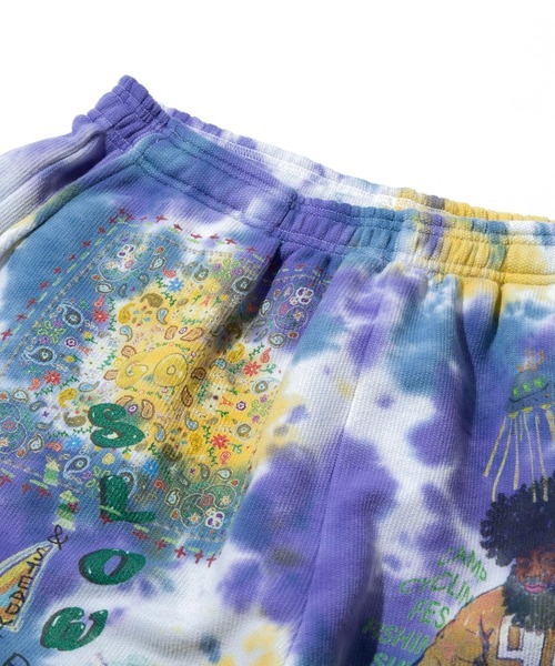 go slow caravan(ゴースローキャラバン)の「UNIQUEインレイ 落書きMIX ショートパンツ TIE DYE(その他パンツ・メンズ・カラフル・X-LARGE/LARGE/MEDIUM)」の3枚目の写真