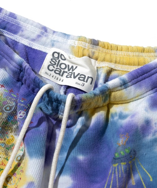 go slow caravan(ゴースローキャラバン)の「UNIQUEインレイ 落書きMIX ショートパンツ TIE DYE(その他パンツ・メンズ・カラフル・X-LARGE/LARGE/MEDIUM)」の4枚目の写真