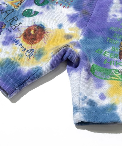 go slow caravan(ゴースローキャラバン)の「UNIQUEインレイ 落書きMIX ショートパンツ TIE DYE(その他パンツ・メンズ・カラフル・X-LARGE/LARGE/MEDIUM)」の5枚目の写真