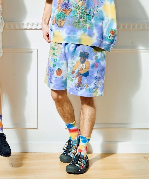 go slow caravan(ゴースローキャラバン)の「UNIQUEインレイ 落書きMIX ショートパンツ TIE DYE(その他パンツ・メンズ・カラフル・X-LARGE/LARGE/MEDIUM)」の12枚目の写真
