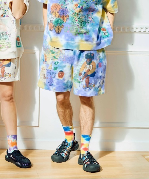 go slow caravan(ゴースローキャラバン)の「UNIQUEインレイ 落書きMIX ショートパンツ TIE DYE(その他パンツ・メンズ・カラフル・X-LARGE/LARGE/MEDIUM)」の13枚目の写真