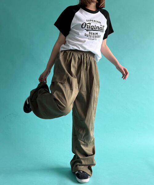 WOND（ウォンド）の「WOND/イージーカーゴパンツ（カーゴパンツ・レディース・カーキ/ブラック・FREE）」の12枚目の写真