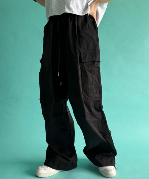 WOND（ウォンド）の「WOND/イージーカーゴパンツ（カーゴパンツ・レディース・カーキ/ブラック・FREE）」の5枚目の写真