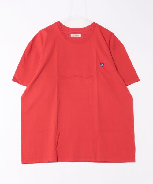 HOLLYWOOD RANCH MARKET(ハリウッドランチマーケット)の「CS0011ハートインHRMショートスリーブT(Tシャツ/カットソー・メンズ・ブラック/パープル/ホワイト/レッド・SMALL/MEDIUM/LARGE/X-LARGE)」の4枚目の写真