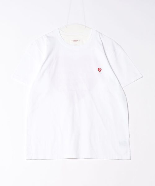 HOLLYWOOD RANCH MARKET(ハリウッドランチマーケット)の「CS0011ハートインHRMショートスリーブT(Tシャツ/カットソー・メンズ・ブラック/パープル/ホワイト/レッド・SMALL/MEDIUM/LARGE/X-LARGE)」の1枚目の写真
