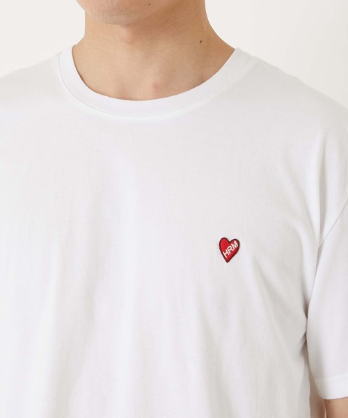 HOLLYWOOD RANCH MARKET(ハリウッドランチマーケット)の「CS0011ハートインHRMショートスリーブT(Tシャツ/カットソー・メンズ・ブラック/パープル/ホワイト/レッド・SMALL/MEDIUM/LARGE/X-LARGE)」の17枚目の写真