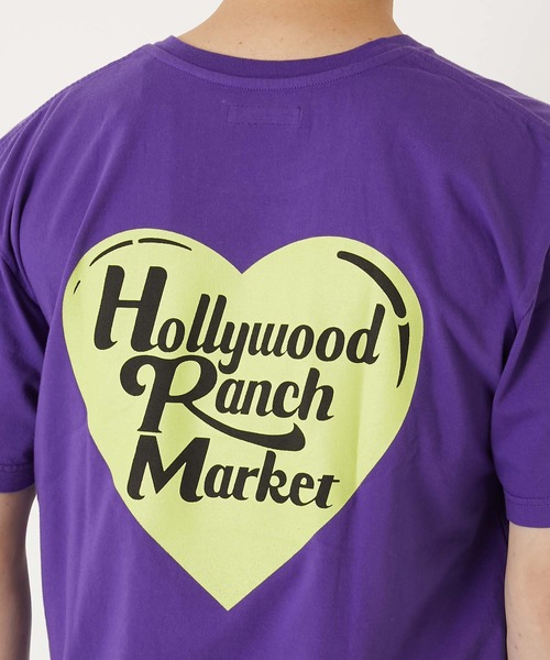 HOLLYWOOD RANCH MARKET(ハリウッドランチマーケット)の「CS0011ハートインHRMショートスリーブT(Tシャツ/カットソー・メンズ・ブラック/パープル/ホワイト/レッド・SMALL/MEDIUM/LARGE/X-LARGE)」の5枚目の写真