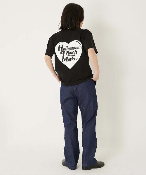 HOLLYWOOD RANCH MARKET(ハリウッドランチマーケット)の「CS0011ハートインHRMショートスリーブT(Tシャツ/カットソー・メンズ・ブラック/パープル/ホワイト/レッド・SMALL/MEDIUM/LARGE/X-LARGE)」の9枚目の写真