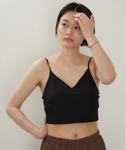 earthy スイムブラトップスイムミディパンツUVカット earthy（アーシー）の「【UVカット・吸水速乾】スイムブラトップ