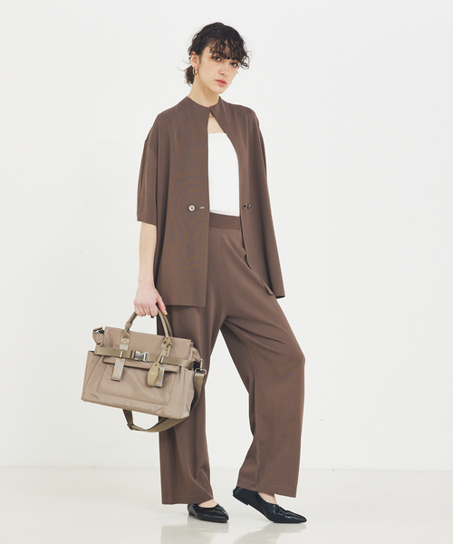 LOWELL things(ロウェル シングス)の「【CLASSY掲載】ABILITY/ナイロンBELTEDトート(トートバッグ・レディース・ベージュ/ブラック・フリー)」の9枚目の写真